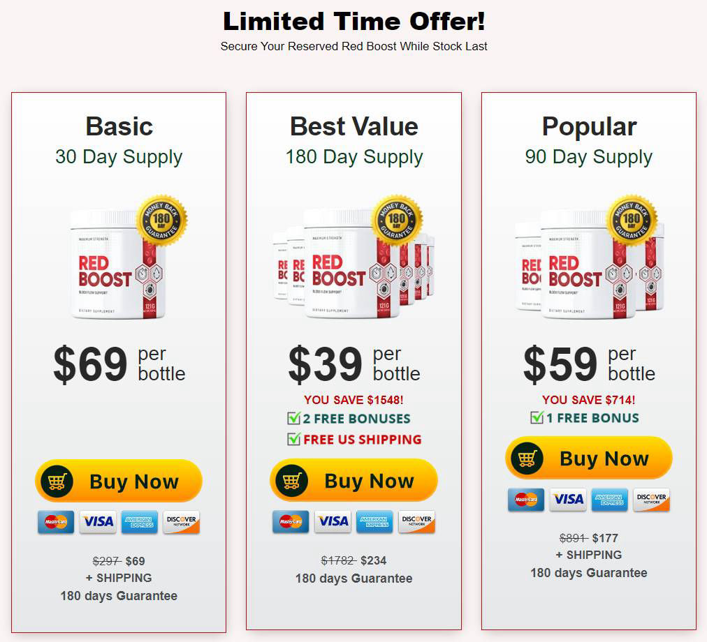 Red Boost best pricing